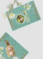 صينية تقديم مصنوعة من الأكريليك بمقابض معدنية ذهبي...