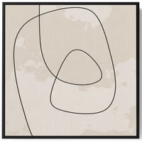 لوحة كانفاس على إطار خشبي بتصميم فن تجريدي سكندناف...