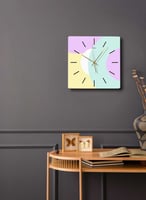 ساعة حائط مصنوعة من الأكريليك تعمل بالبطارية، بتصم...