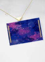 صينية تقديم مصنوعة من الأكريليك مزخرفة بتصميم نجوم...