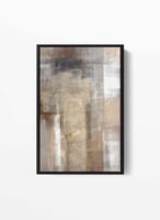 لوحة كانفس صغيرة بتصميم فن تجريدي لشاطئ البحر