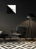 ساعة حائط مصنوعة من الأكريليك تعمل بالبطارية، بتصم...