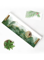 صينية تقديم مصنوعة من الأكريليك بمقابض معدنية ذهبي...