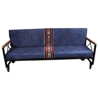 كرسي الراحة مقاس 2 متر - لون أزرق فاخر بنقشة السدو...