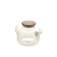 ابريق زجاج غطاء خشب 1 لتر FIFY