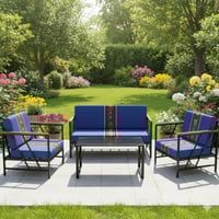 بكج كرسي الراحة ازرق سدو 4 شخص