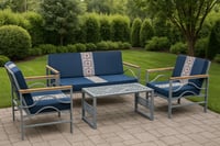 بكج كرسي الراحة رصاصي سدو 4 اشخاص