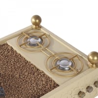 موقد نار حاتم نقش ليزر 100*50*25 سم