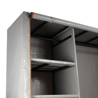 دولاب ملابس 2*2 "رصاصي"