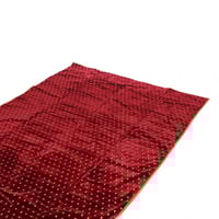 فرشة قماش تنزاني احمر منقط م 2*3