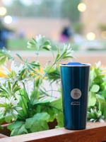 كوب حراري - أزرق معدني