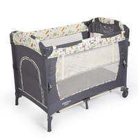 سرير أطفال من 0-4 سنوات لون رمادي كامل