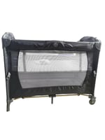 سرير أطفال من 0-4 سنوات لون رمادي كامل