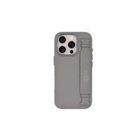 غطاء جلد مع مسكة مدمجة وإطار حماية كاميرا