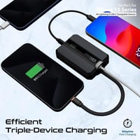 بطارية شحن 10000 مللي أمبير قوة 30 واط مع كيبل مزد...