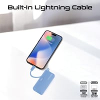 بطارية الفزعة 5 الاف منفذين مدمجة تايب سي + لايتنج...