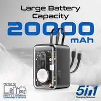 احدث ابتكار بطارية شحن 5 في 1 مسموحة في الطيارة 20...