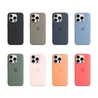 ابل كفر سيليكون ايفون 15 - 15 برو ماكس الوان متنوع...