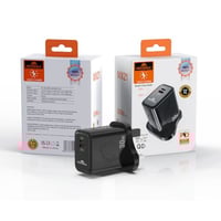 فيش جداري ذكي منفذ PD و لايتننغ 30 واط من موج ماكس