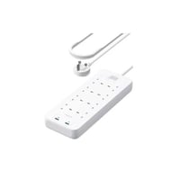 توصيلة كهربائية 1.8 متر 8 منافذ كهرباء مع 2 منفذ U...