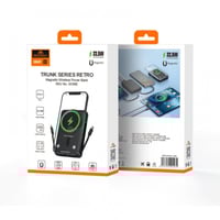 بطارية متنقلة 10 الاف ماق سيف مع 2 كيابل مدمجة من...