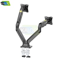 ستاند شاشة متحرك لشاشتين باللون الأسود