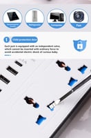 توصيلة كهرباء بـ7 منافذ كهرباء و4 منافذ USB