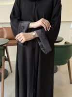 عباية الكم رخامي شيفون قلاب نص كلوش - قماش انترنت