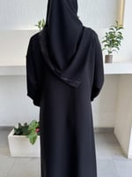 عباية الكم رخامي شيفون قلاب نص كلوش - قماش انترنت