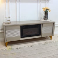 مدفأة كهربائية مدمجة - تصميم أنيق وعصري