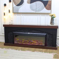 مدفأة ديكور كهربائية بتصميم كلاسيكي أنيق