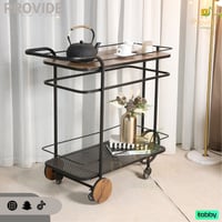 عربية ضيافة بتصميم كلاسيكي بعجلات كبيرة