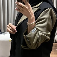 عبايه كتان هندي اسود - اكمام كتان مخلوط شتوي -طرحه...