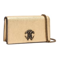 شنطة روبيرتو كفالي جلدية ثعبان ذهبي