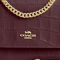 شنطة كوتش كروس بودي شفافة عنابي