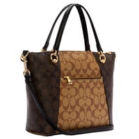 شنطة كوتش جلد بني