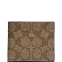 محفظة كوتش كنفاس جلد رجالي بني