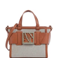 شنطة أرماني من القطن بني