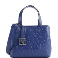 شنطة أرماني إكستشينج جلد زرقاء