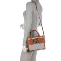 شنطة أرماني من القطن بني