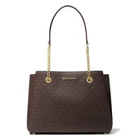 شنطة كتف تيجان مايكل كورس بني