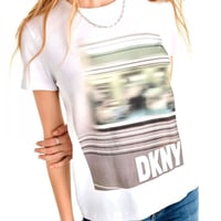 تيشرت دكني أبيض مطبوع