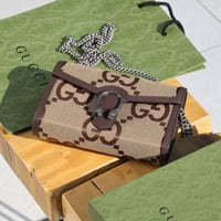 شنطة قوتشي صغيرة بني