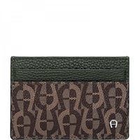 محفظة اقنر بغطاء أيقوني خضراء