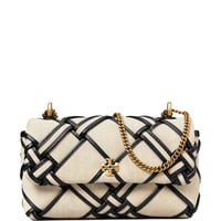 شنطة توري بورش كيرا من القماش أسود