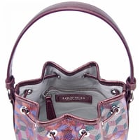 شنطة لوب نوار دلو صغيرة عنابي