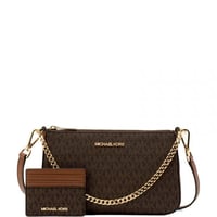 شنطة ومحفظة مايكل كورس بني