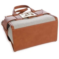 شنطة أرماني من القطن بني