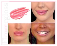 غلوس شفاه من زهرة الفاوانيا