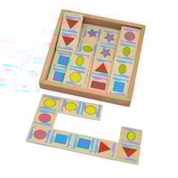 دومينو خشبي - الأشكال الهندسية